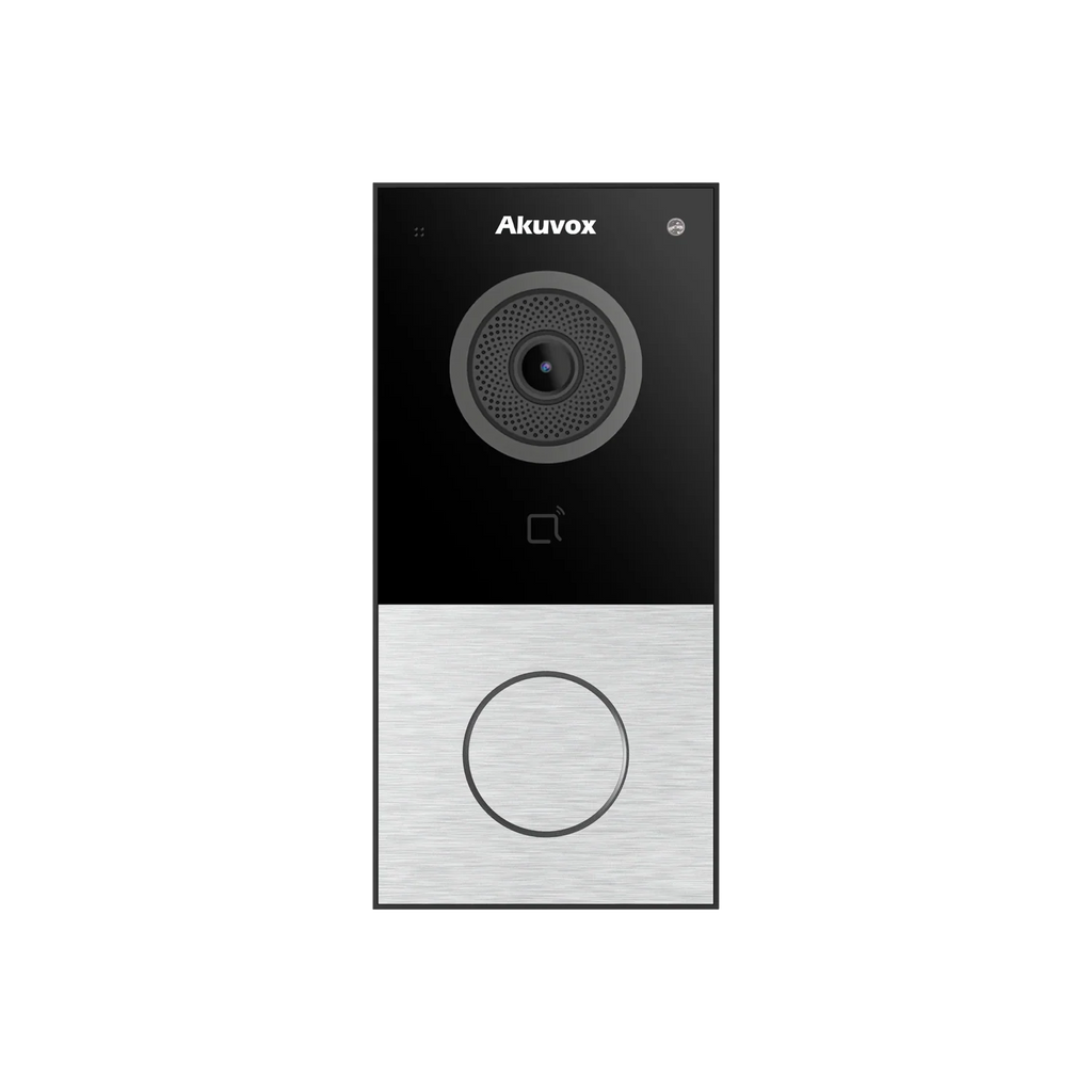 Akuvox E12S-2 Single-Button 2-Wire SIP IP Video Door Station – Compact Design, HD Camera, Two-Way Audio, Surface Mount