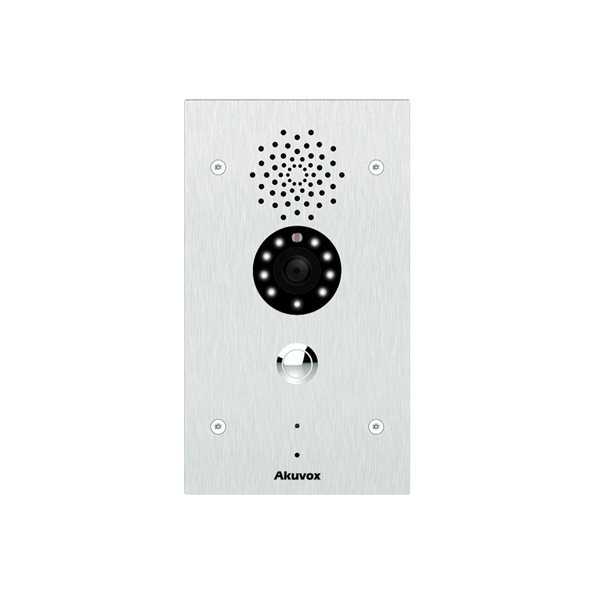Akuvox E21V SIP Video Emergency Call Station – Vandal-Resistant, 3MP Wide-Angle Camera, Stainless Steel, IP65, Surface Mount