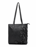 FLINDERS FLORAL TOTE - BLACK