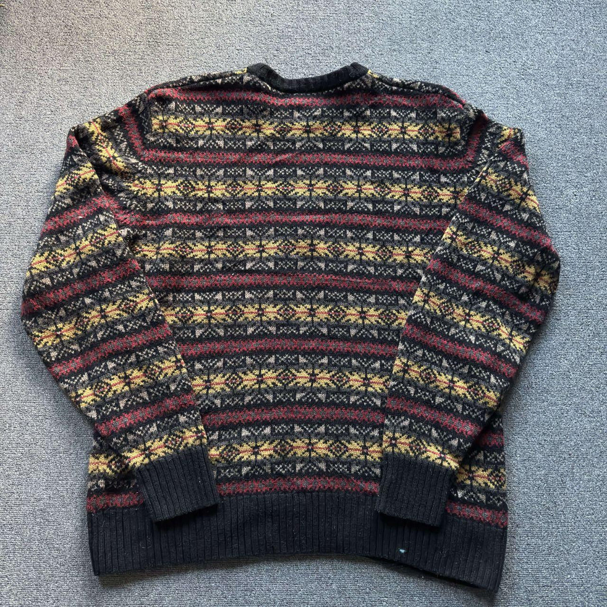 Vintage Nautica Fair Isle Wool Blend Sweater XL