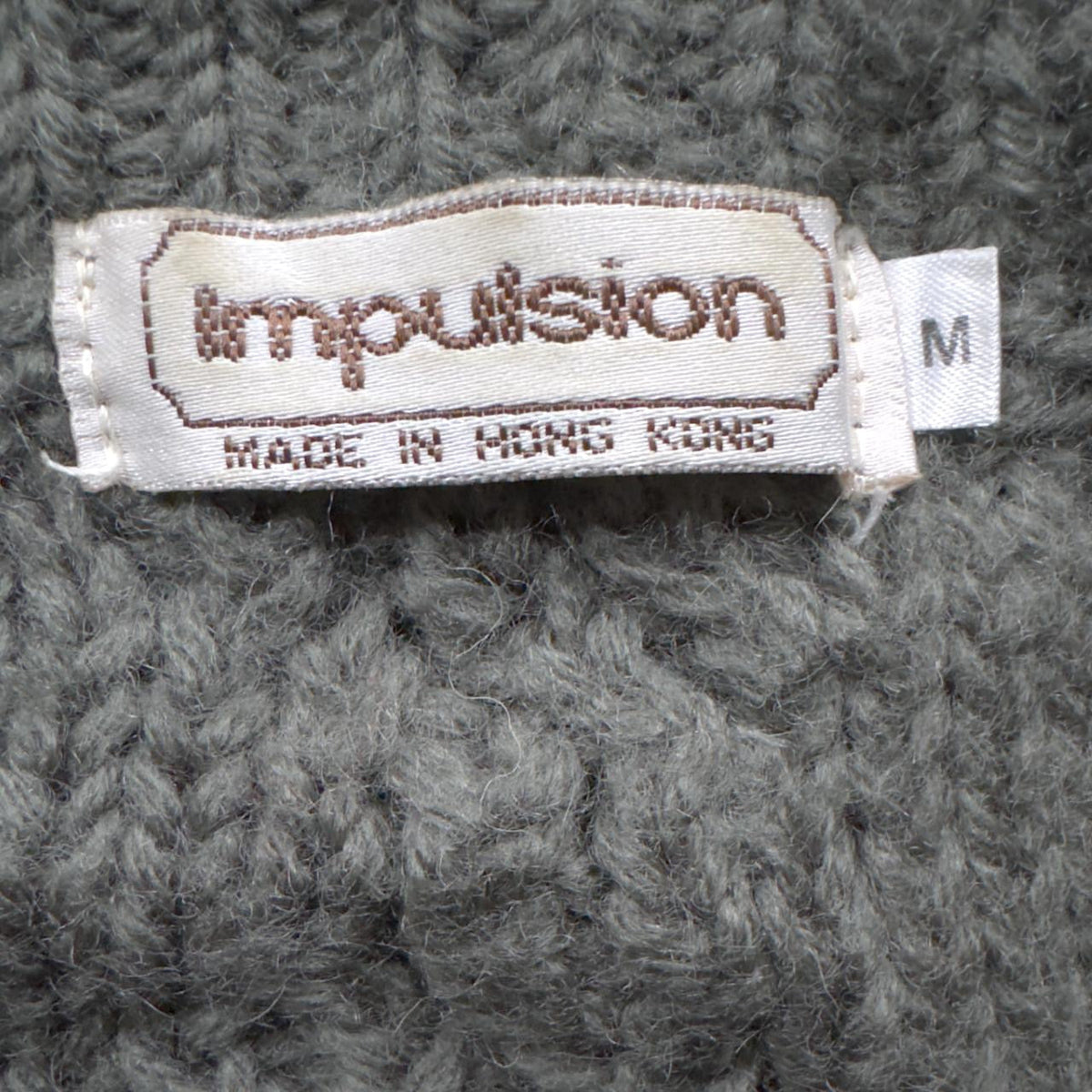 Vintage 90s Olive Green Wool Sweater Size M