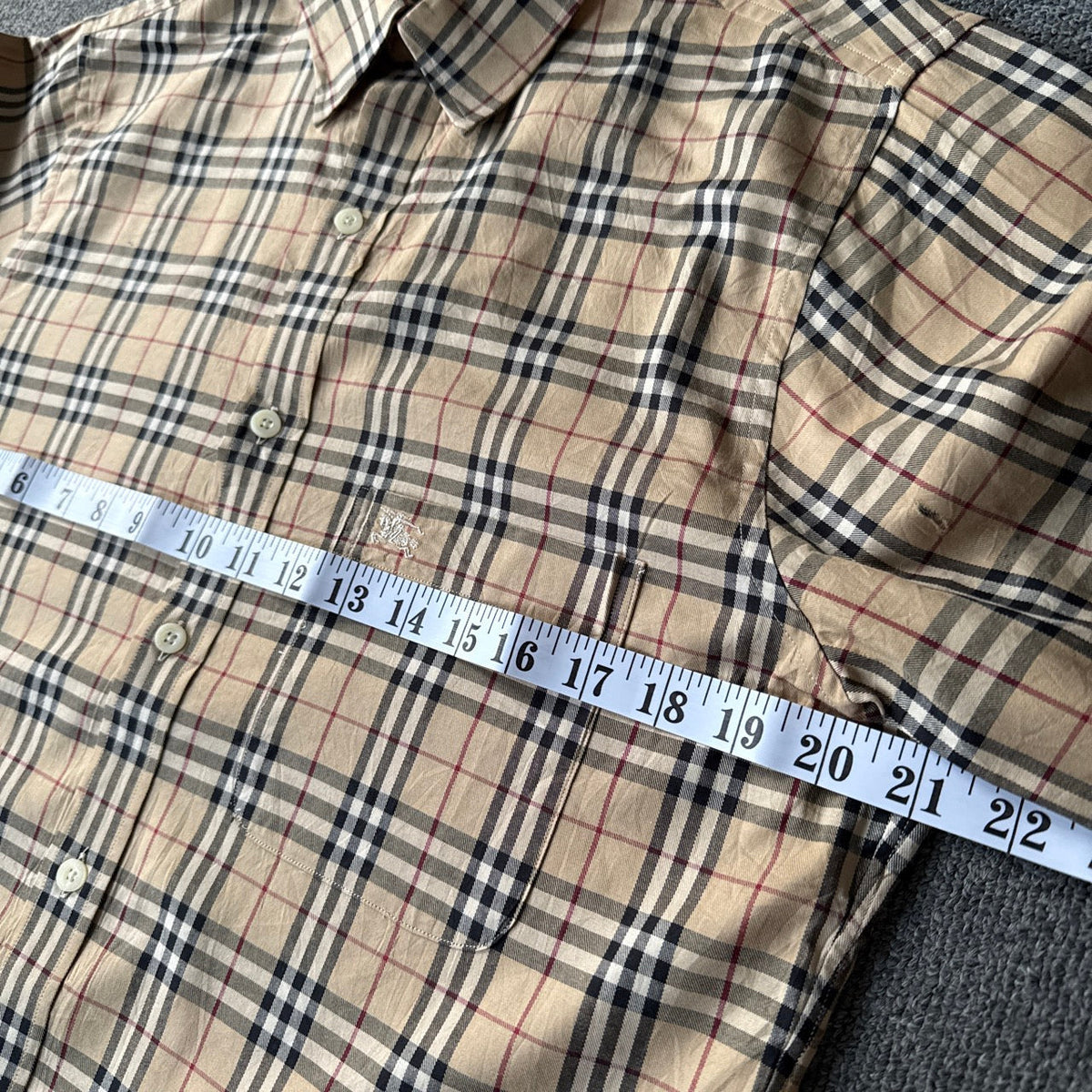Burberry Signature Checkered Button Up Shirt