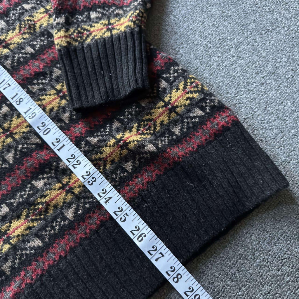 Vintage Nautica Fair Isle Wool Blend Sweater XL