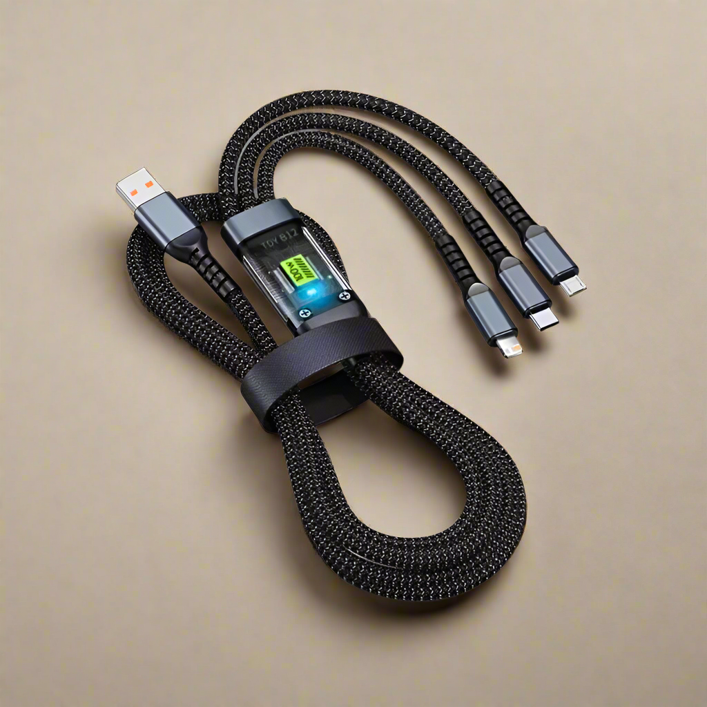 100W USB Charging Cable 3-in-1