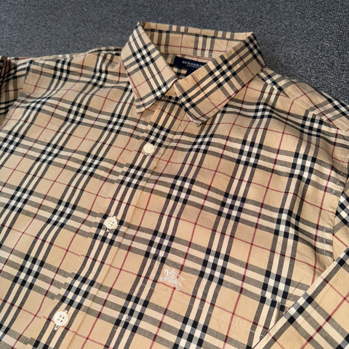 Burberry Signature Checkered Button Up Shirt