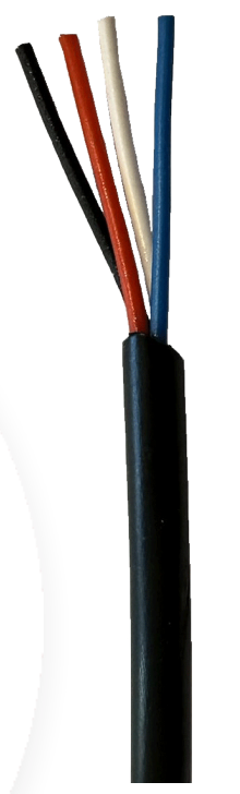 Radum 4 Core 14/0.20 Jel Filled Unscreened Security Cable 300m Roll – Black | CBLSEC140204C/JF-300BLK