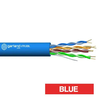 Cat6A UTP Cable – 4 Pair, 8 x 1/0.51mm (6.2mm Ø), 305m Box, Blue | GARLAND Work Series