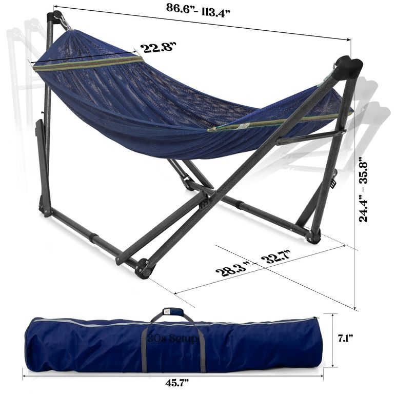 Uniki Collapsible Hammock Stand, Aegean