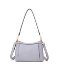 MARCIA LEATHER XBODY BAG- BLACK- E1-0830-CORNFLOWER