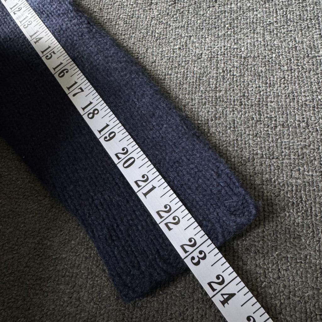 Gap Vintage 100% Lambswool Turtleneck Sweater - Navy Blue (Size M)