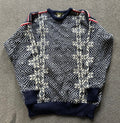Vintage 90s L.L. Bean Nordic Knit Wool Sweater - Men's L