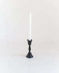 Low Diamond Hand-Forged Iron Candle Stand