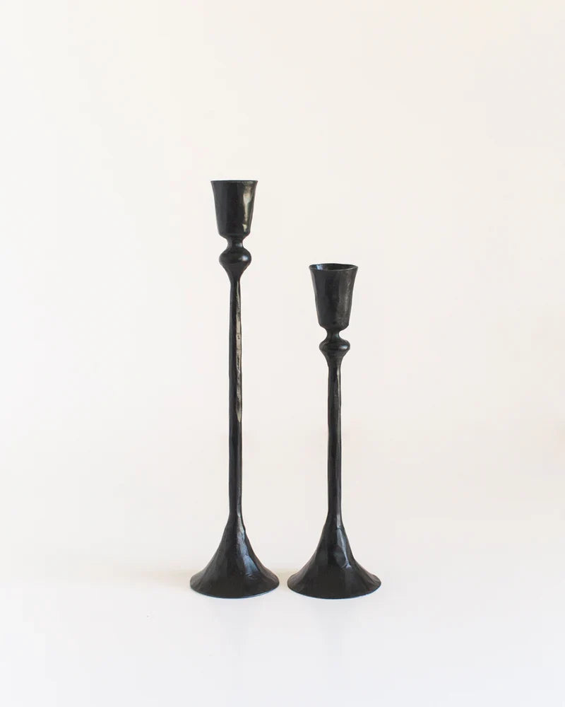 Gemini Hand Forged Iron Candlestands