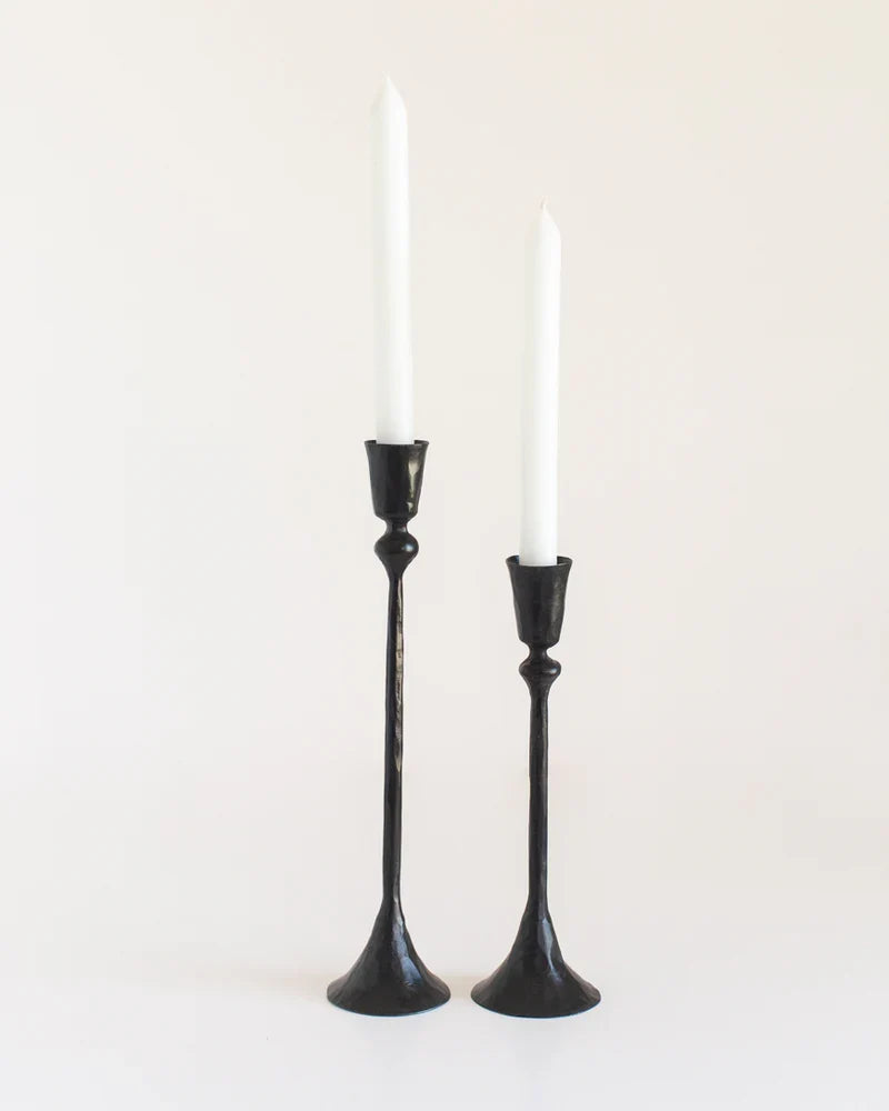 Gemini Hand Forged Iron Candlestands