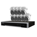 Hikvision 16x 6MP Darkfighter AcuSense Turret Camera Kit with 16-Channel 8K PoE NVR | DS‑2CD2366G2H‑I(U) + DS‑7616NI‑M2/16P with optional HDD
