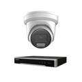 Hikvision Up to 4 Camera 6MP AcuSense LiveGuard CCTV Kit – DS-2CD2366G2H-IS2U/SL 2.8mm Turret Cameras + DS-7604NI-M1/4P 4 Channel PoE NVR, H.265+, IP67, HDMI/VGA, Optional HDD