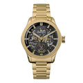 Ingersoll The Bronc 44mm Skeleton Dial Gold Strap Watch