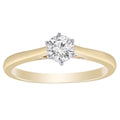 Solitaire Ring in 0.50ct Diamond with 9K Yellow Gold