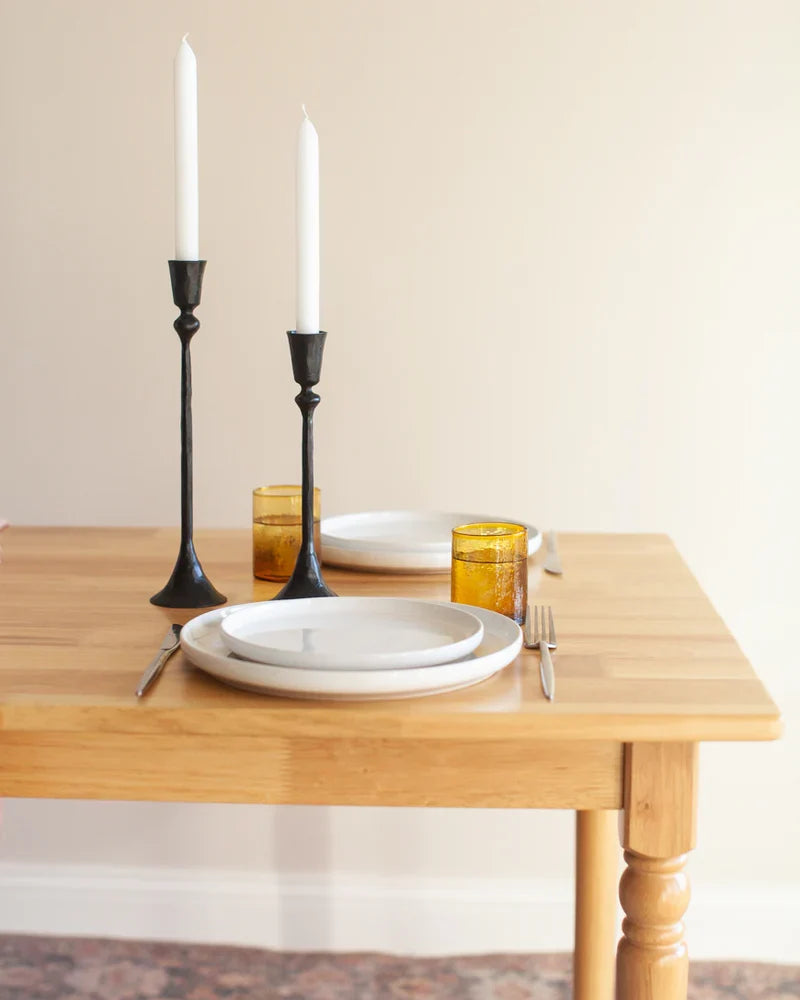 Gemini Hand Forged Iron Candlestands