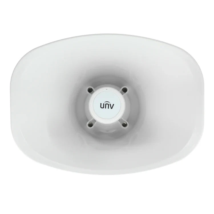 Uniview IPS302030-S 30W Outdoor Horn IP Speaker with PoE, Two-Way Audio & IP66 Weatherproof Design