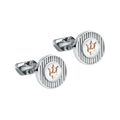 Maserati Silver and Rose Gold Cufflinks