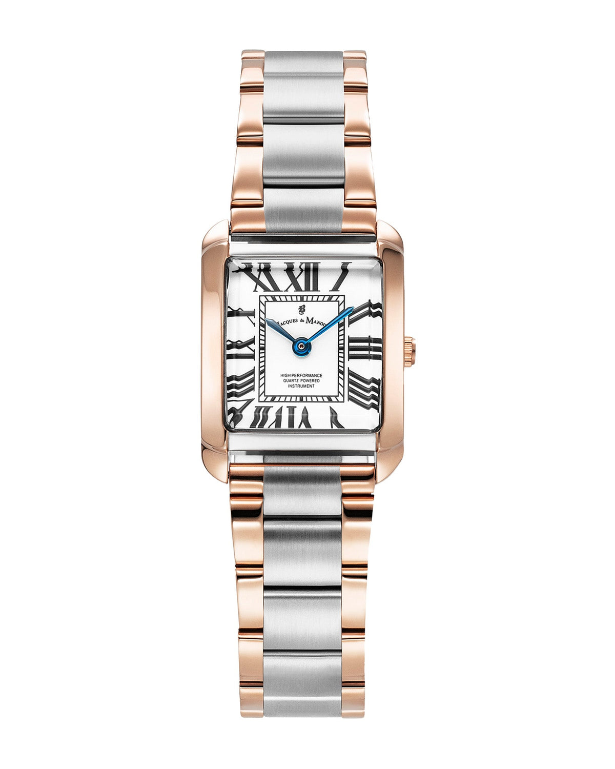 JDM Emily 22x19mm White Dial Two Tone Rose Gold Strap