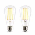 LED Globes Pear Shape E27 - Pack of 2