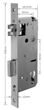 LIONHEAD SW Mortice Lock – 50mm Backset | Versatile Mortice Lock for Narrow-Style Doors | Model: LHL-SW-MORTICE-50