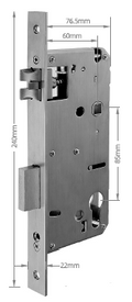 LIONHEAD SW Mortice Lock – 60mm Backset | Premium Mortice Lock for Residential & Commercial Doors | Model: LHL-SW-MORTICE-60