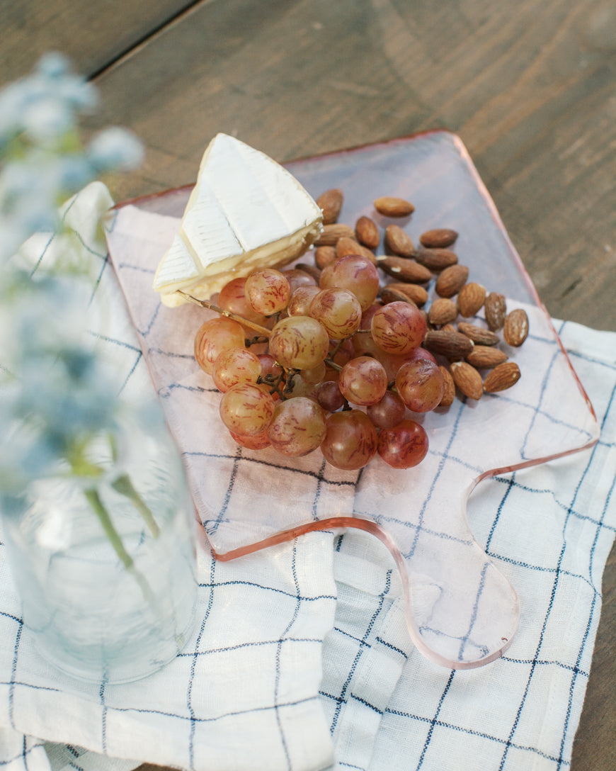 Hammered Glass Square Serving Board
