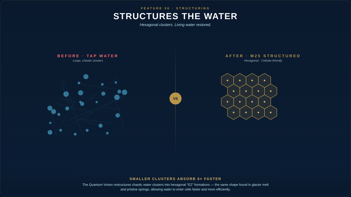 Aquarius Quantum Vortex Structured Water Device