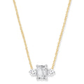 Diamond Necklace with 0.50ct Diamonds in 9K Yellow Gold