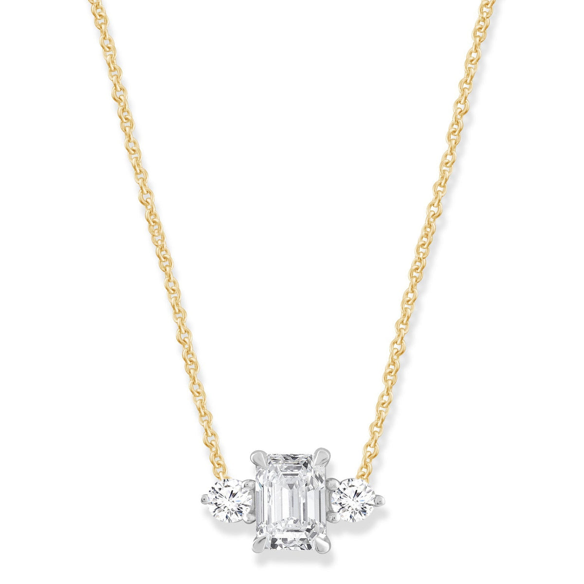 Diamond Necklace with 0.50ct Diamonds in 9K Yellow Gold