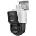 HiLook PTZ-ND4404/SL#AUS TandemVu 4MP+4MP 4X PoE+ PTZ Network Camera with Dual Lens, DarkFighter, Strobe & Audio Alarm