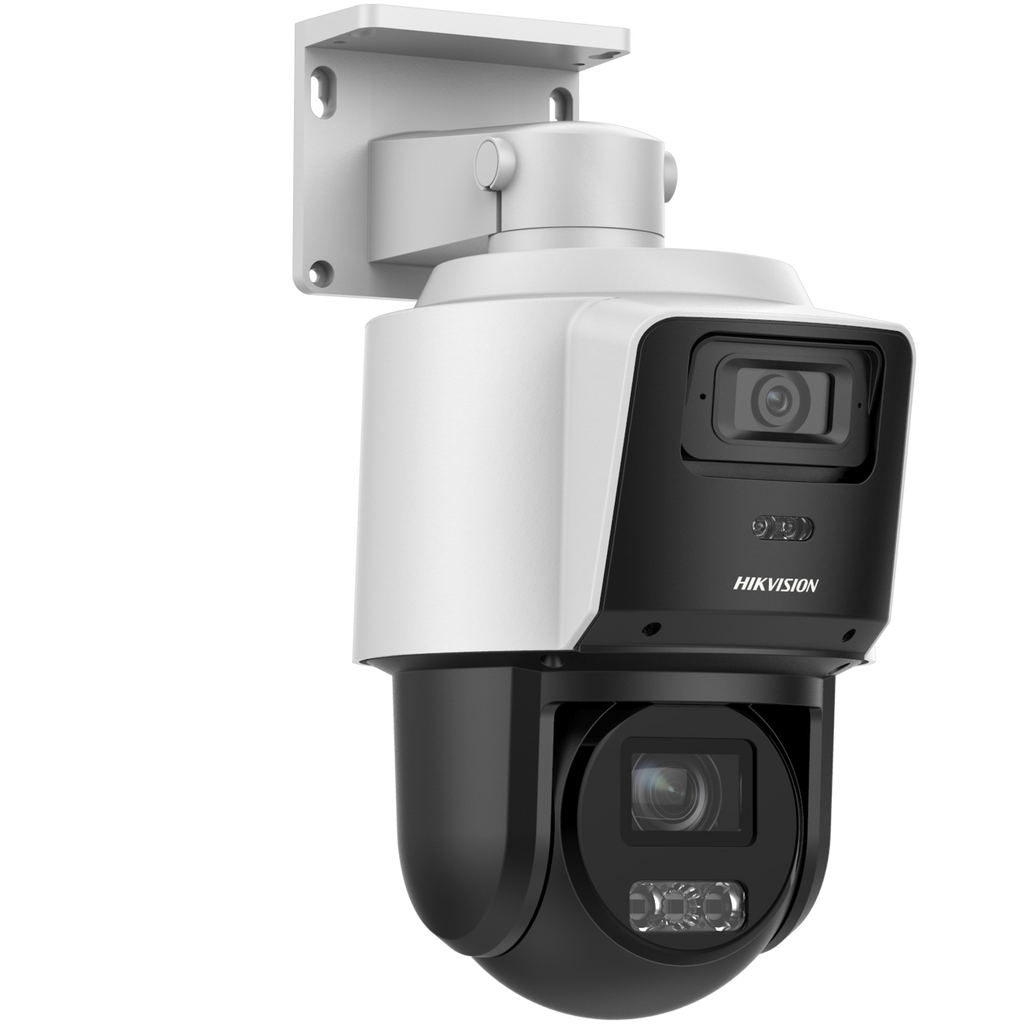 HiLook PTZ-ND4404/SL#AUS TandemVu 4MP+4MP 4X PoE+ PTZ Network Camera with Dual Lens, DarkFighter, Strobe & Audio Alarm