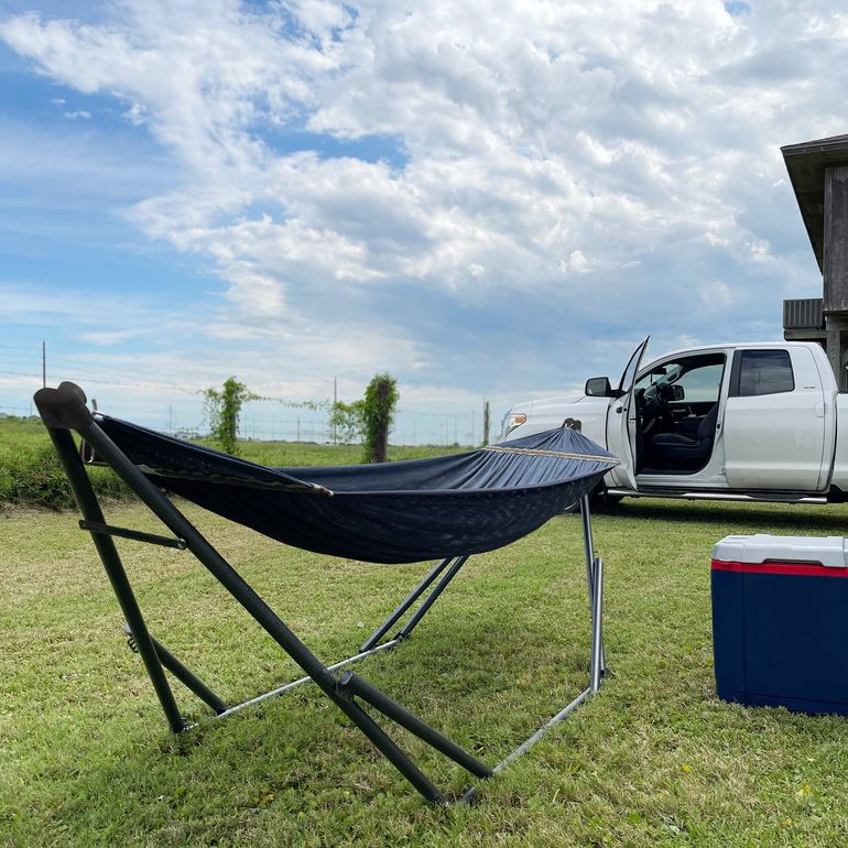 Uniki Collapsible Hammock Stand, Aegean