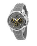 Maserati Successo 42mm Chrono Gray Dial Gray Silicone Strap Watch