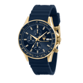 Maserati Sfida 44mm Blue Gold Chronograph Watch