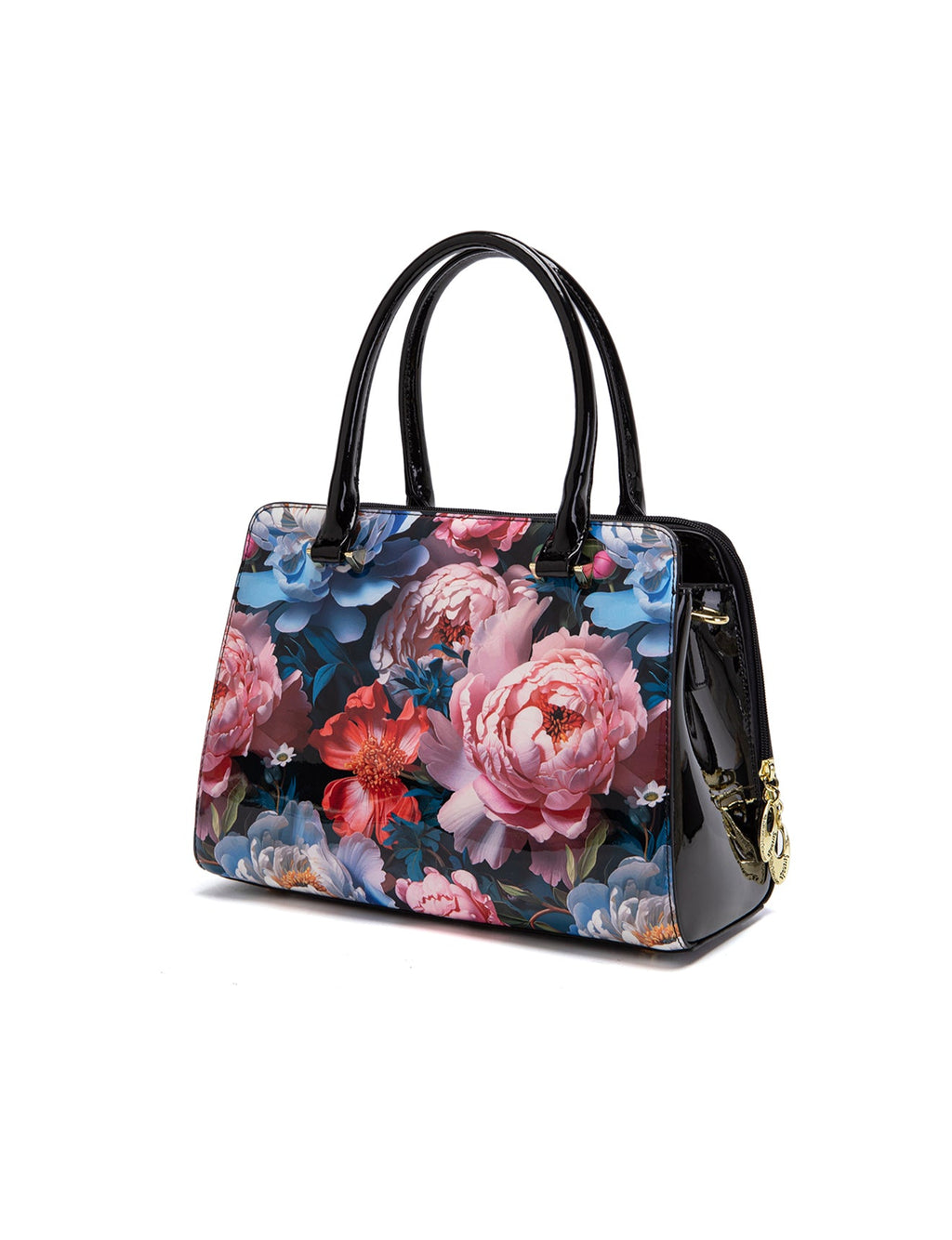 MARGUERITE GRIP HANDLE LEATHER BAG- SF14-0343-SALE