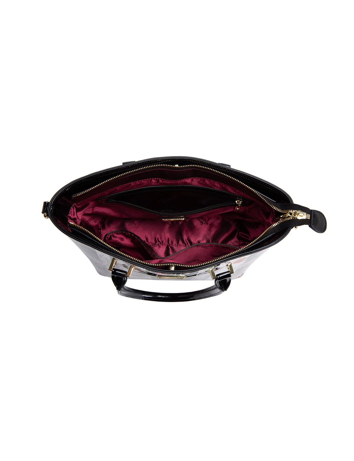 ANTHEA PATENT LEATHER GRIP HANDLE BAG- SF16-8787-SALE