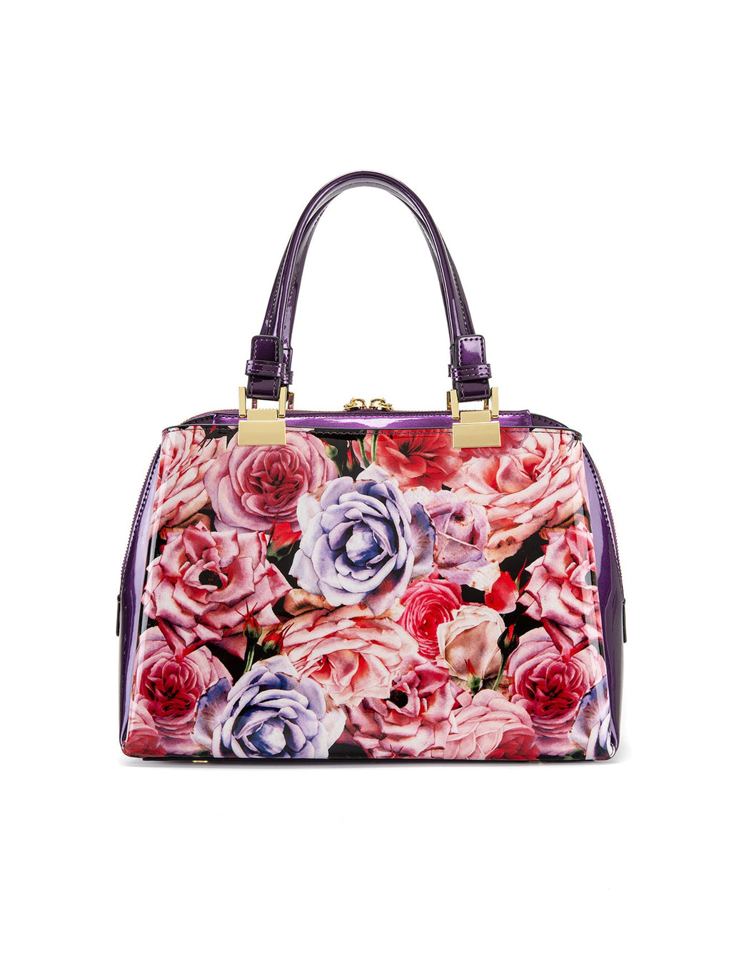 ROSEMARIE PATENT FINISH MULTICOMPARTMENT BAG- SF47-0450