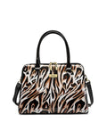 COUGAR PATENT LEATHER HANDBAG - COUGAR PRINT