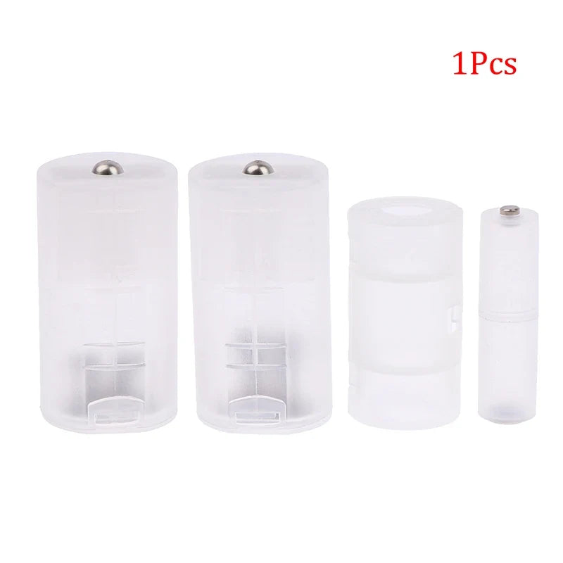1Pcs AAA to AA/AA to C/D Battery Conversion Adapter Switcher Converter Case Box Holder Converter Case