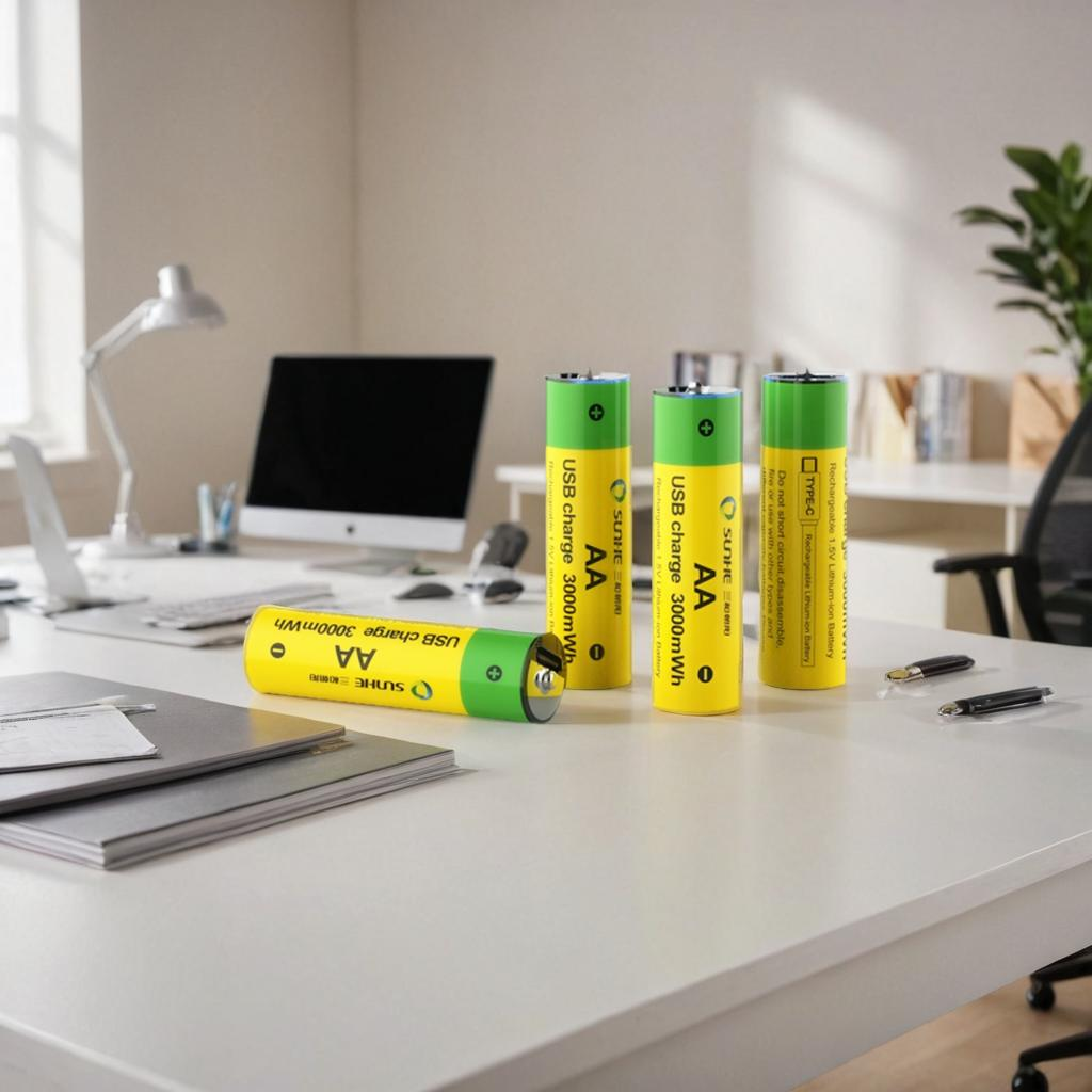 Lithium 1.5v AA rechargeble battery - SunHe
