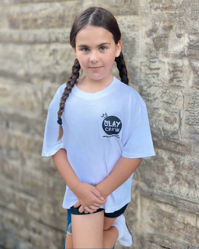 Slay Crew Tee - White/Black