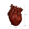 Vase Flower Vases Heart Shaped Decor Resin Flower Pot Modern Unique