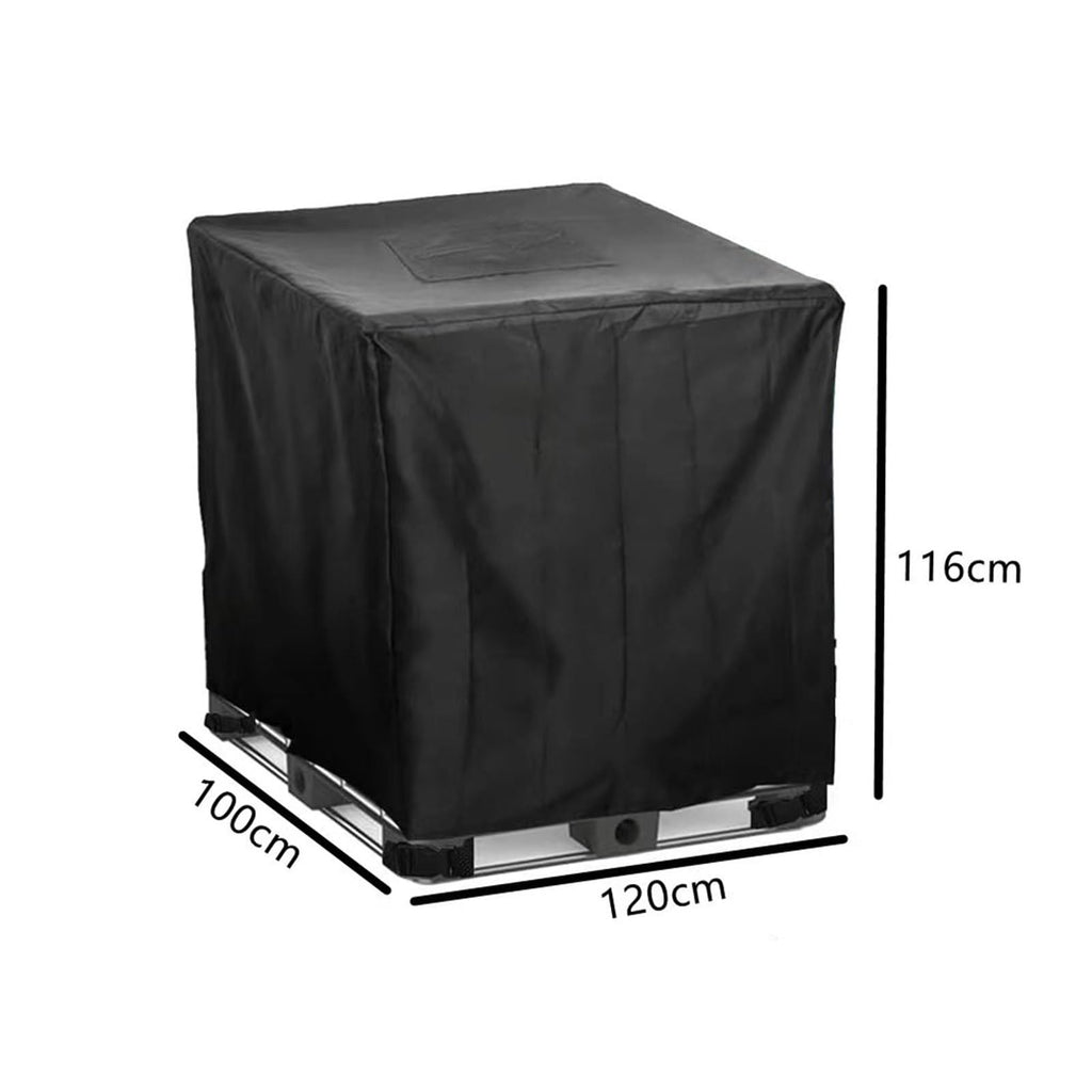 Zipper Tote Cover Barlic for 210D Outdoor Water Tank Protective Cover Oxford Fabric Protective Cover Rain/Snow/UV Protection(Black)