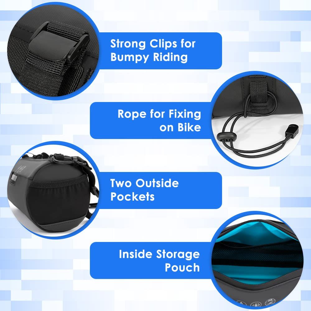 Bike Handlebar Bag Waterproof (Cylinder