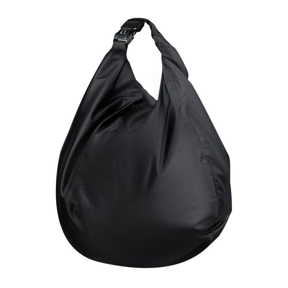 Motorcycle Helmet Bag Helmet Storage Bag with Combination Lock Waterproof Lightweight Durable polyester Helmet Bag for Motorcycle Riding Bicycle Black