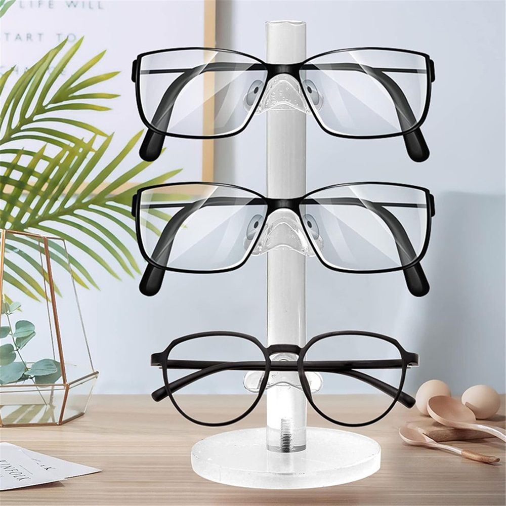 3 Layers Acrylic Sunglass Organizer Eyelasses Holder Sunglasses
